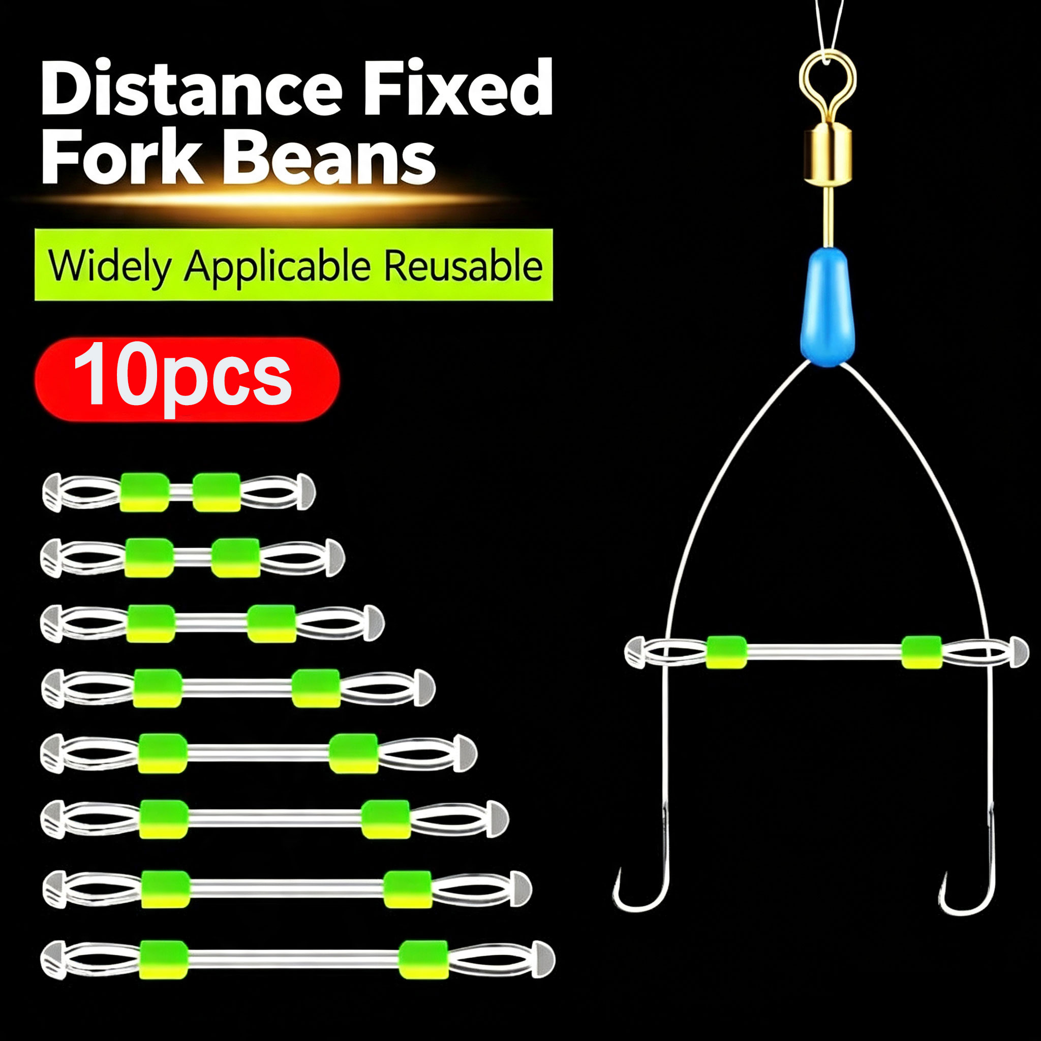 Fishing Line Winder - 10pcs 고정 거리 낚싯줄 분리기 실리콘